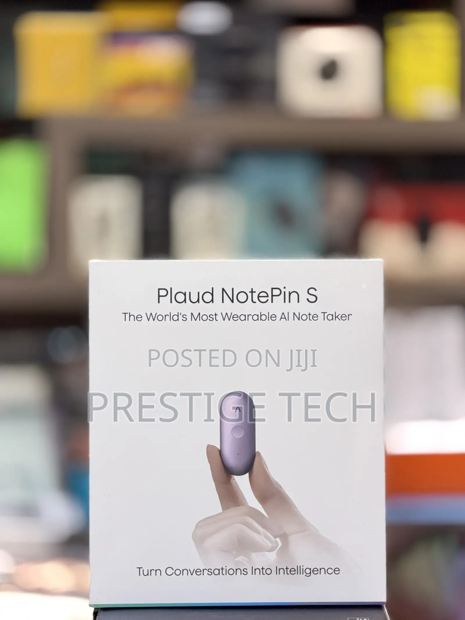 Plaud Note Pin S Wearable AI Note Taker Recorder, Wi-Fi USB Port, 64GB
