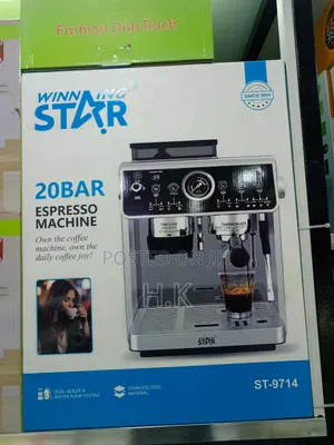 Semi-Automatic Espresso Machine With a Built-in Grinder.