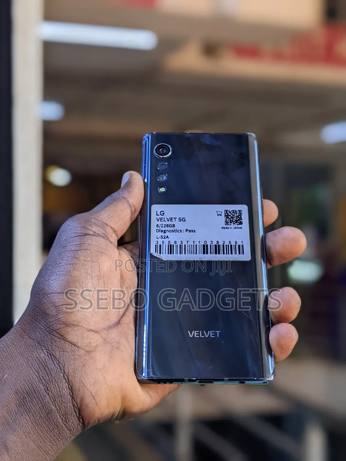 LG Velvet 5G 128 GB Black