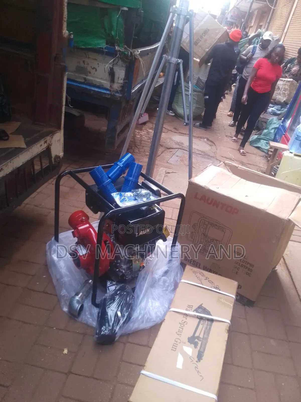 Irrigation Kit With 1km Diesel Pump 100m Rain Gun Sprinkler Suction