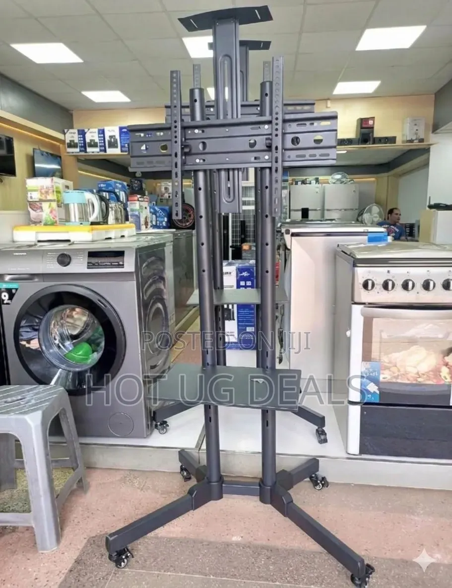 Heavy-Duty Rolling TV Stand Trolley Fits 32 to 65inch
