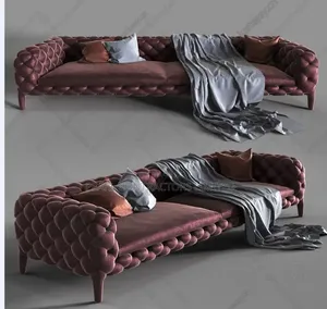 Sofas/3 Seaters Tuffted Slim Shady Box Sofas in Any Colour 1,500,000/-