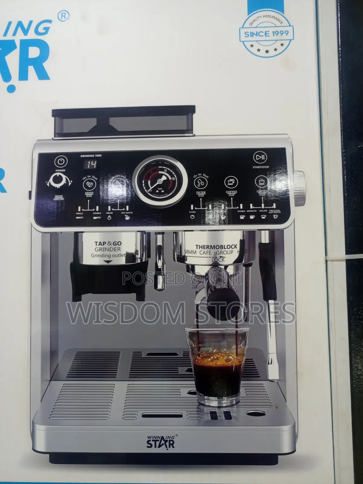Winning Star ST-9714 20-Bar Espresso Machine