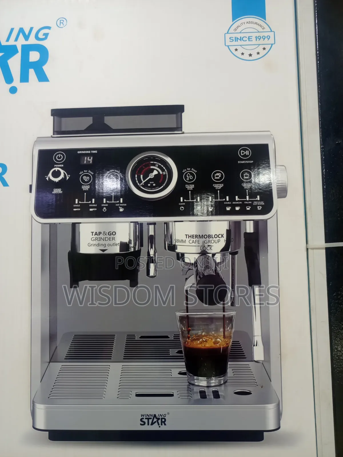 Winning Star ST-9714 20-Bar Espresso Machine