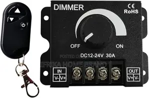 DC 5v-24v 30A PWM LED Dimmer Controller Switch With Remote Control