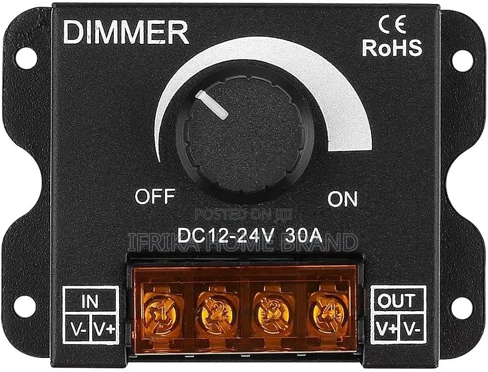 DC 5v-24v 30A PWM LED Dimmer Controller Switch With Remote Control