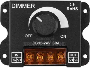 DC 5v-24v 30A PWM LED Dimmer Controller Switch With Remote Control