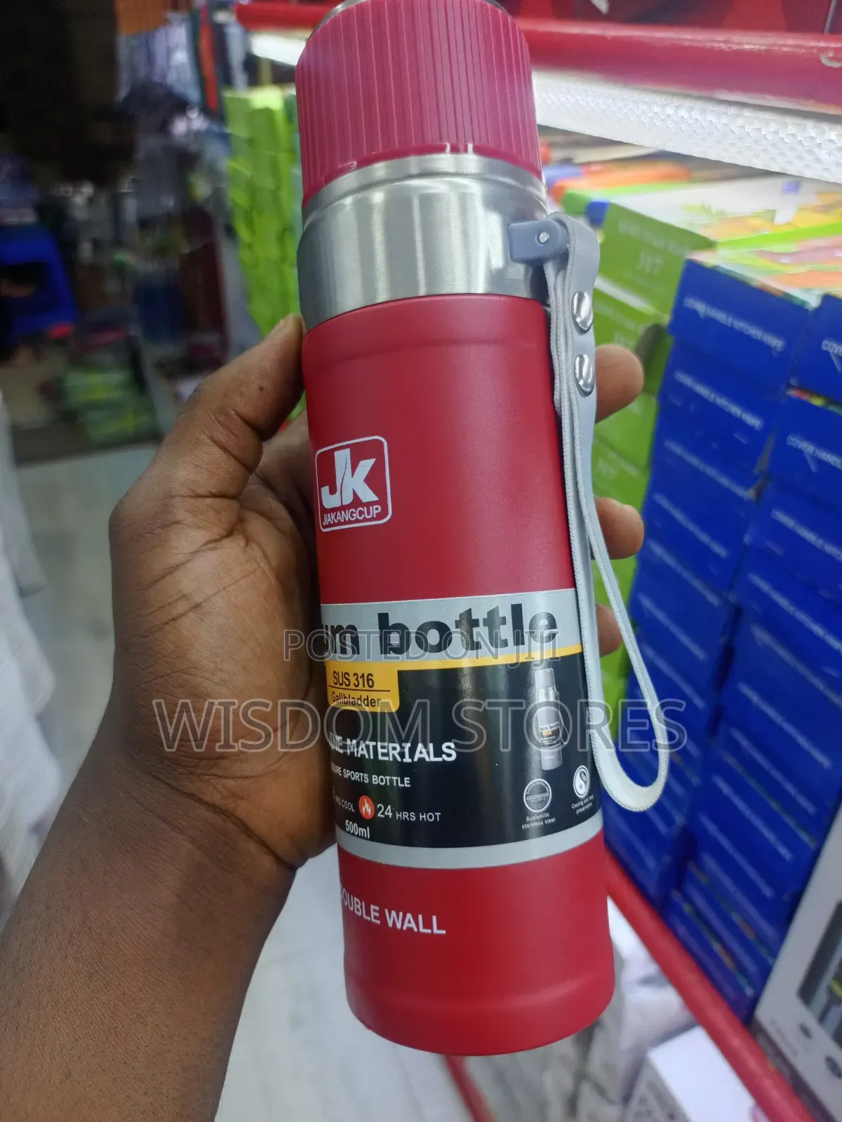 Vacuum Insulated Stainless Steel Water Bottle/Flask 500ml
