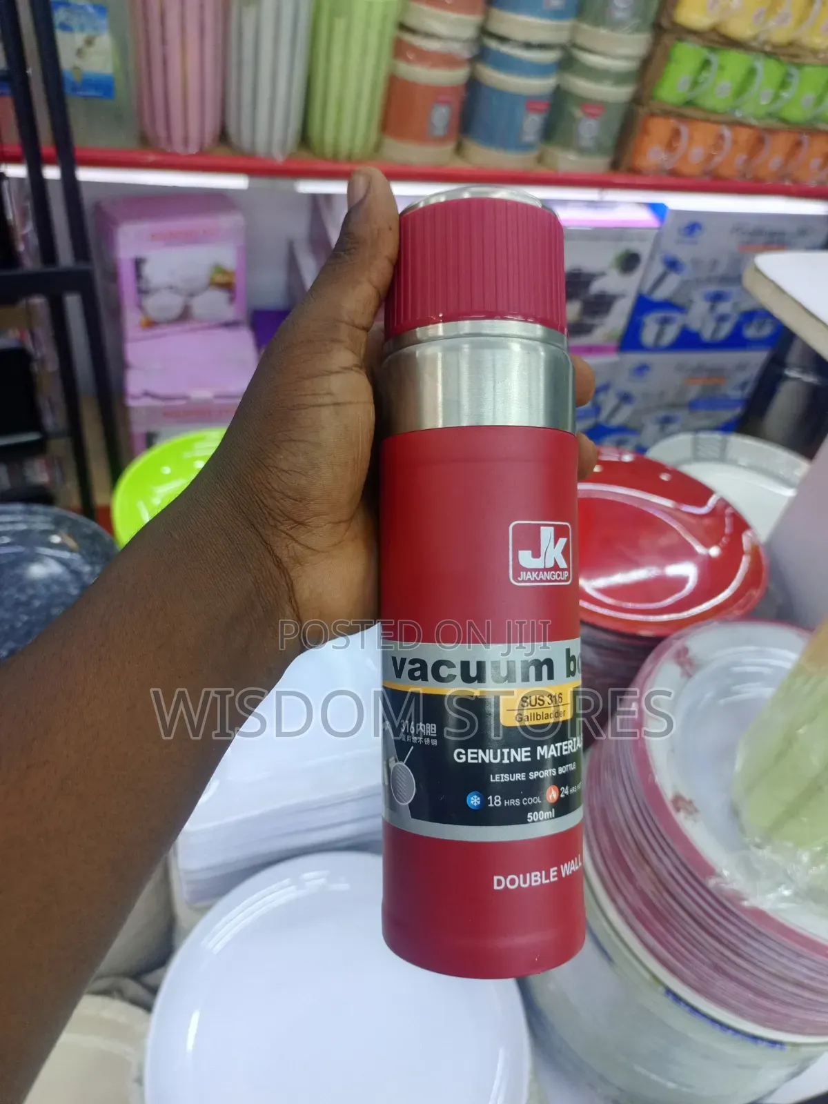 Vacuum Insulated Stainless Steel Water Bottle/Flask 500ml