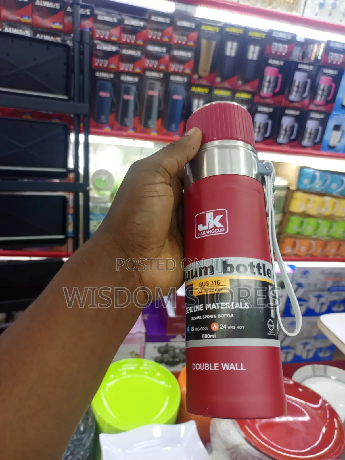 Vacuum Insulated Stainless Steel Water Bottle/Flask 500ml
