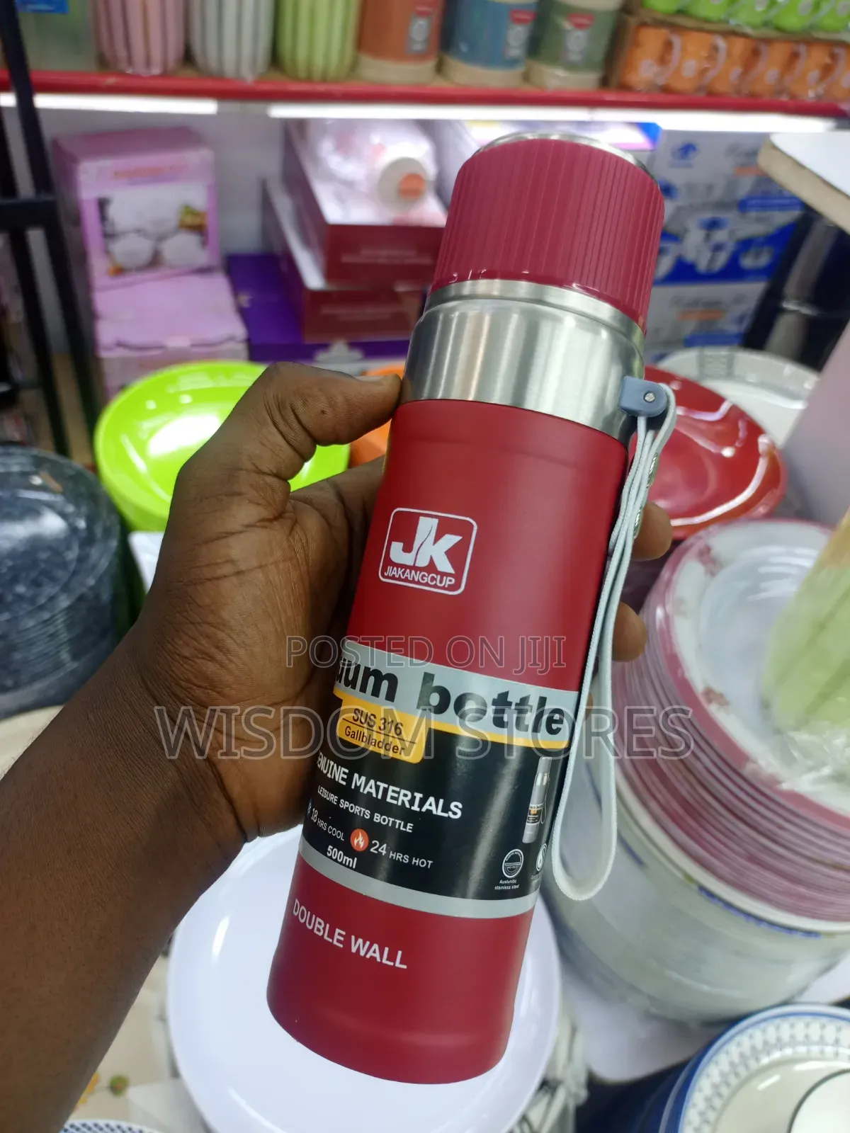 Vacuum Insulated Stainless Steel Water Bottle/Flask 500ml