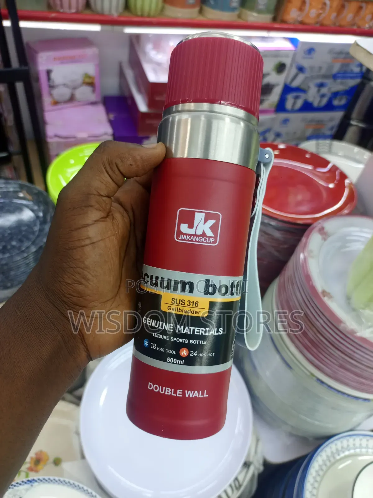 Vacuum Insulated Stainless Steel Water Bottle/Flask 500ml