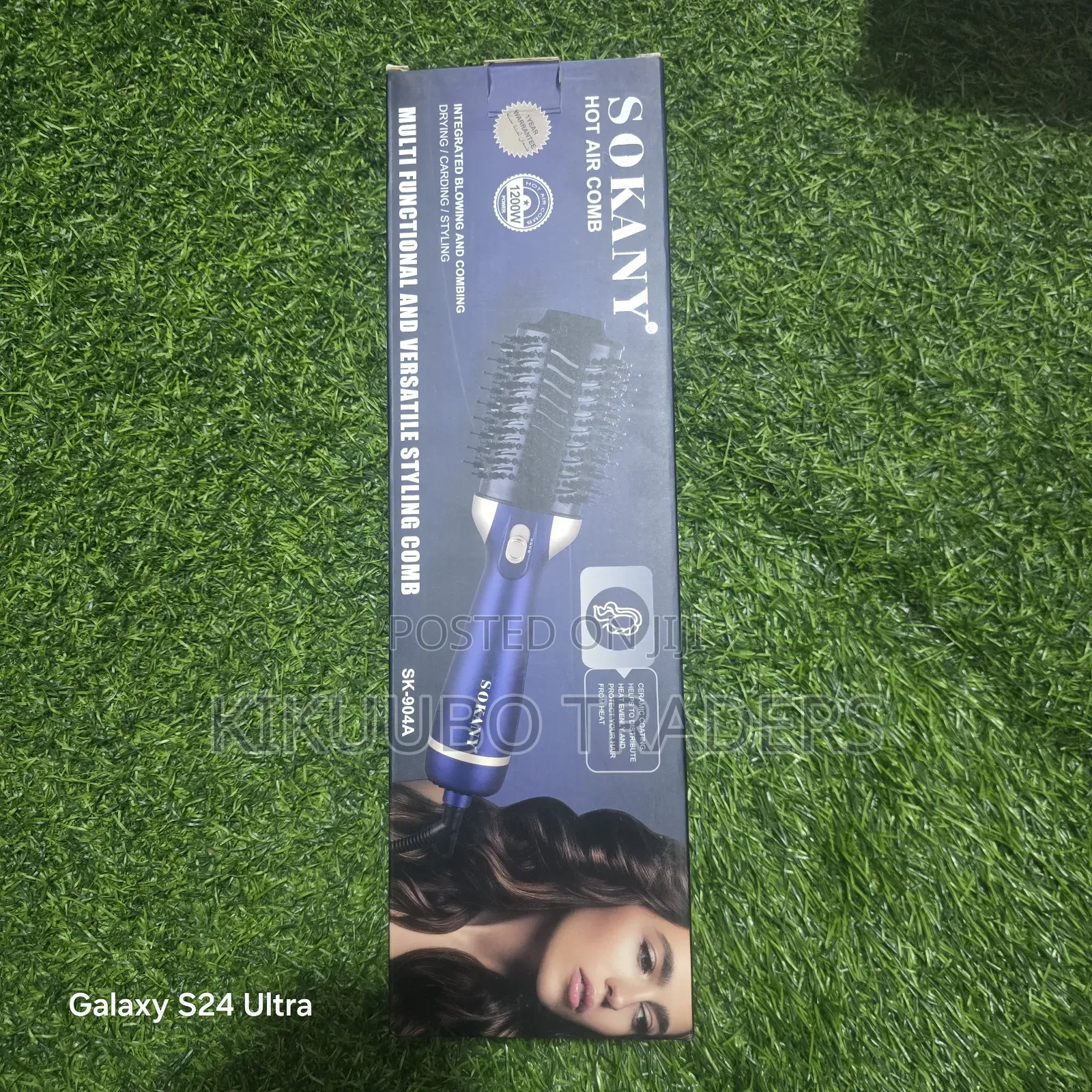 Hair Dryer Hot Air Comb 1200W Multi-Functional Styling Tool.