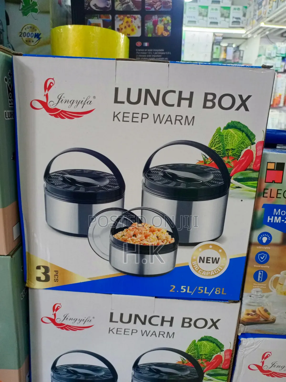 Jingyifa 3-Piece Insulated Lunch Box and Food Warmer Set