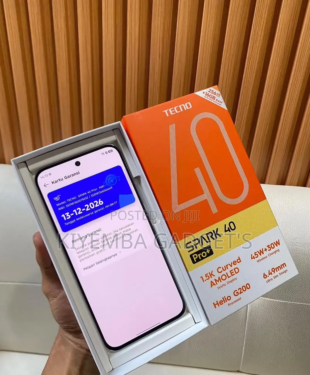 New Tecno Spark 40 Pro+ 256 GB White