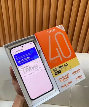 New Tecno Spark 40 Pro+ 256 GB White