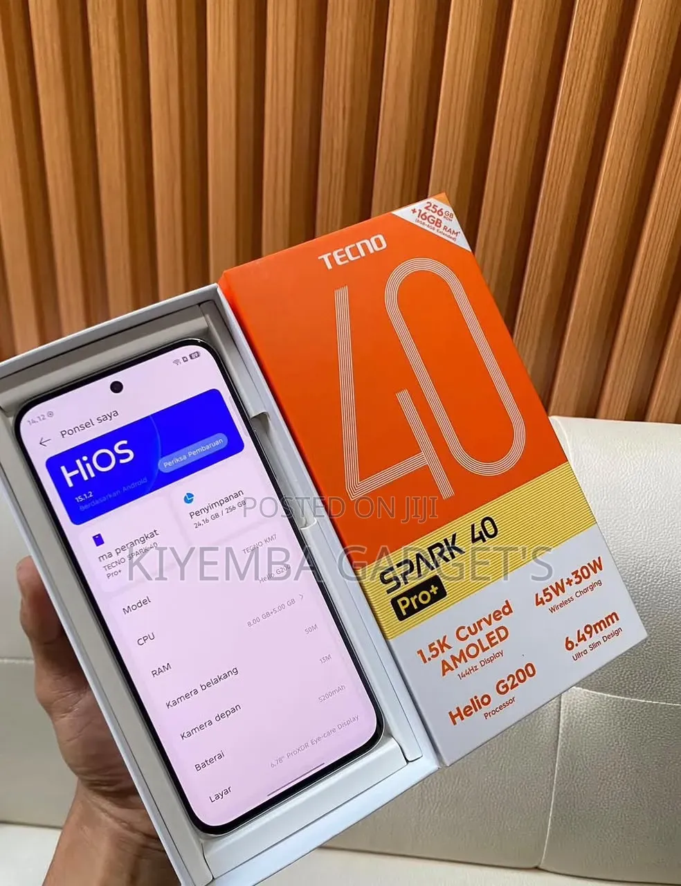 New Tecno Spark 40 Pro+ 256 GB White