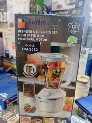 Hoffmans 1.8L High-Speed Blender Dry Grinder (Model: HM-2062).