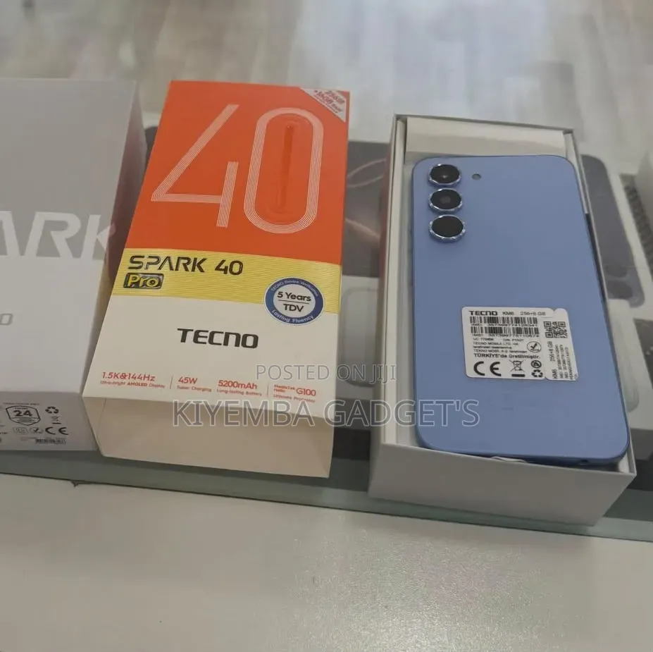 New Tecno Spark 40 Pro 256 GB Blue