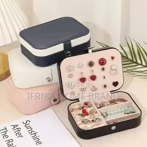 Mini Portable Jewelry Box, Ring-Necklace-Earring Storage Box