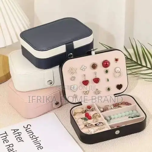 Mini Portable Jewelry Box, Ring-Necklace-Earring Storage Box