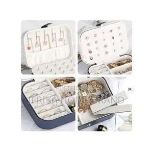 Mini Portable Jewelry Box, Ring-Necklace-Earring Storage Box