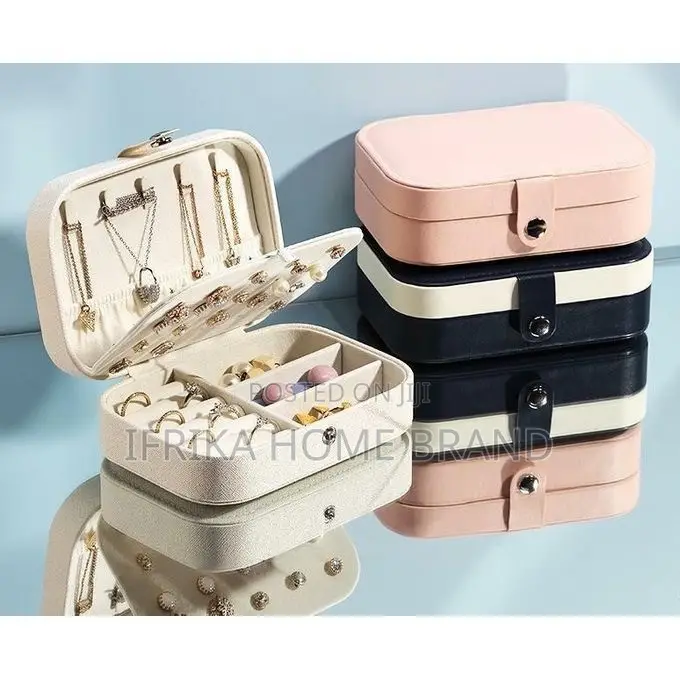 Mini Portable Jewelry Box, Ring-Necklace-Earring Storage Box