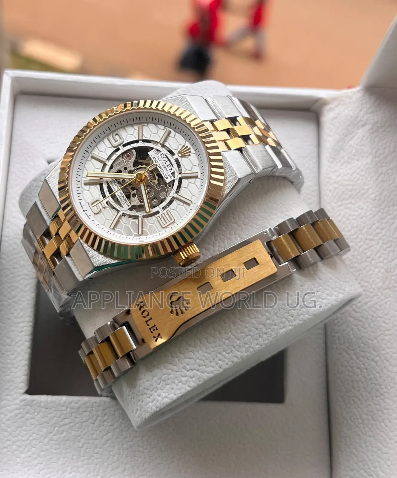 White Face Men's Original Rolex Wrist Analog Time Edit Its Bracelet