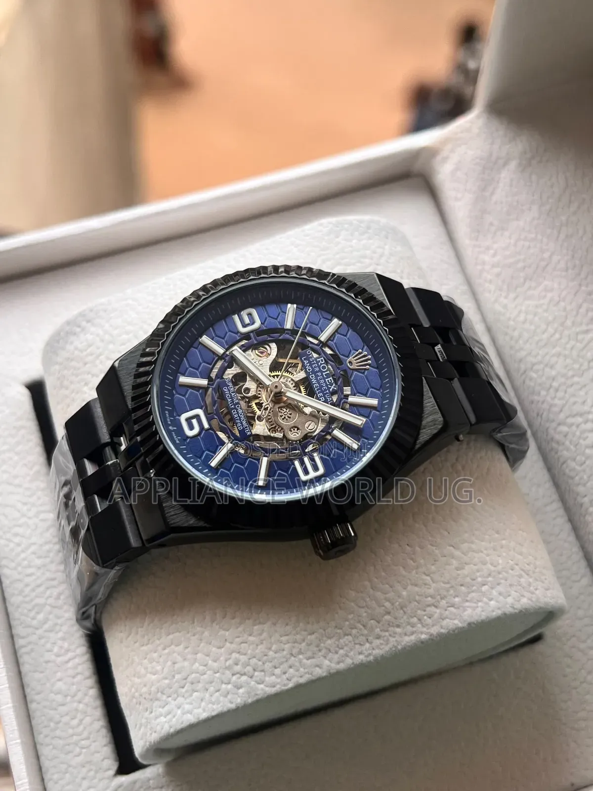 Men's Black Edition Rolex Wrist Mechanical Analog Time Piece