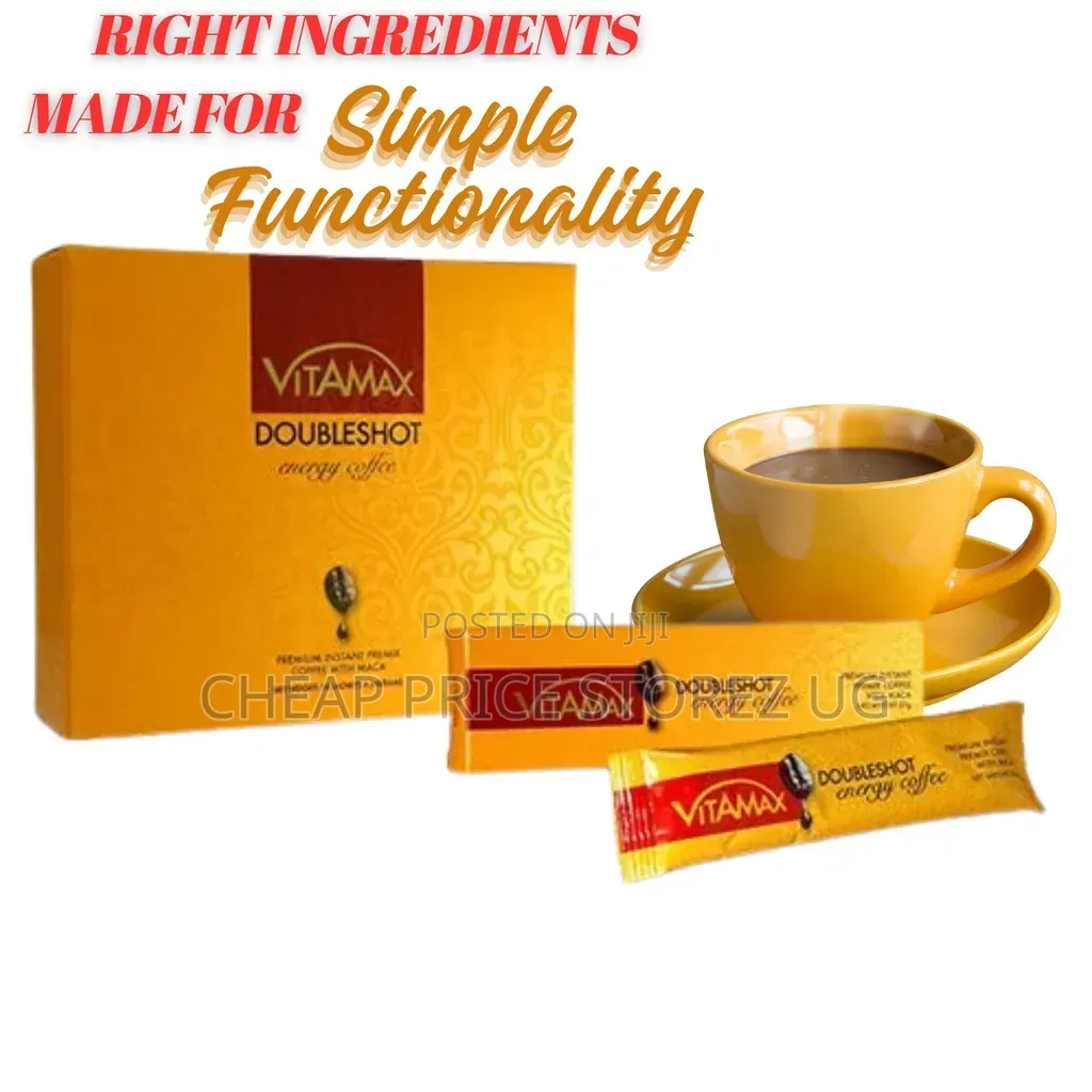VitaMax DoubleShot Energy Instant Premix Coffee With MACA