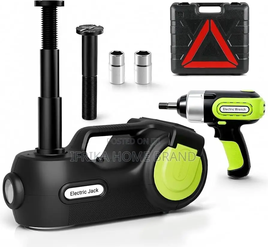 5-Ton Electric Hydraulic Car Jack With Wrench Gloves