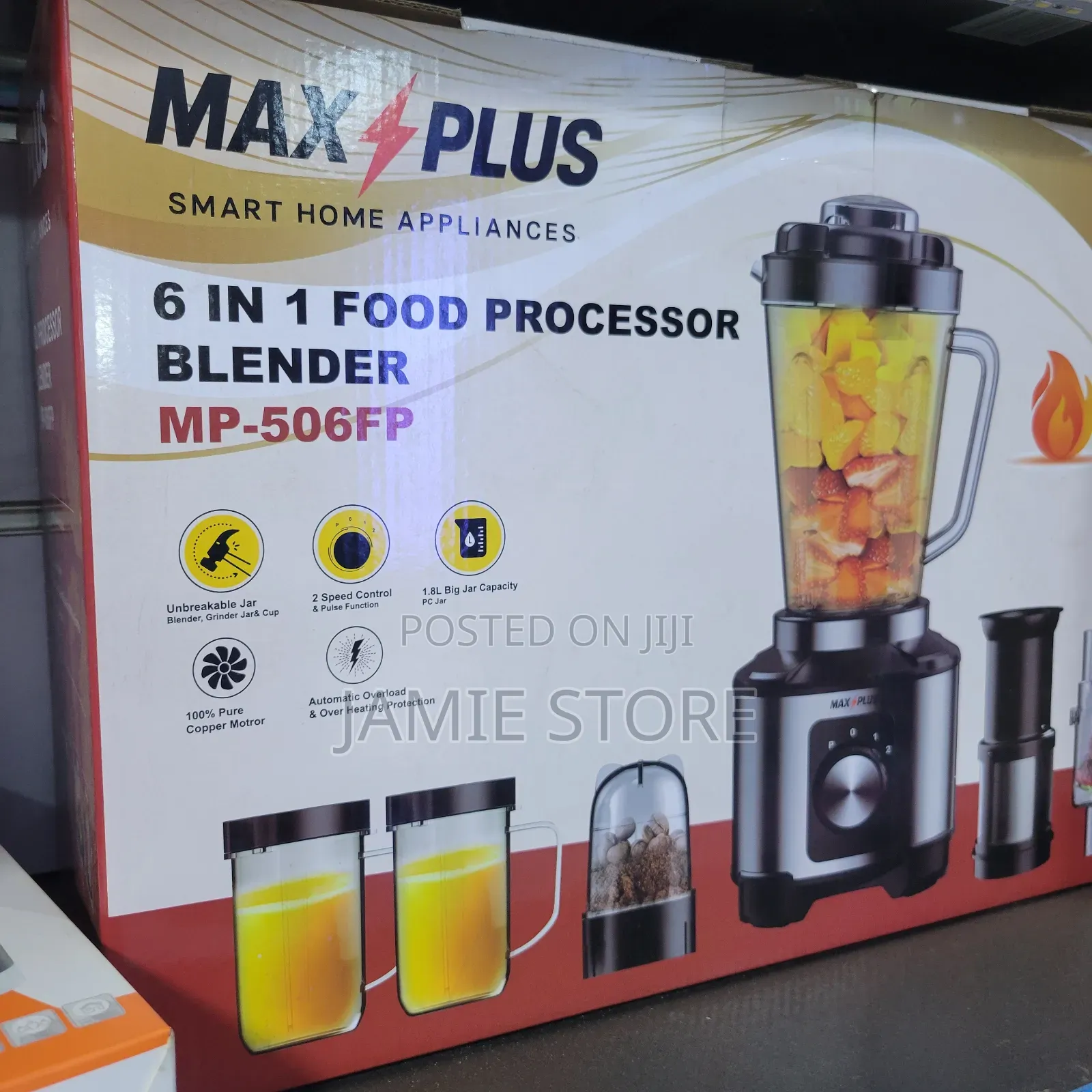 6 in 1 Food Processor Blender Max Plus