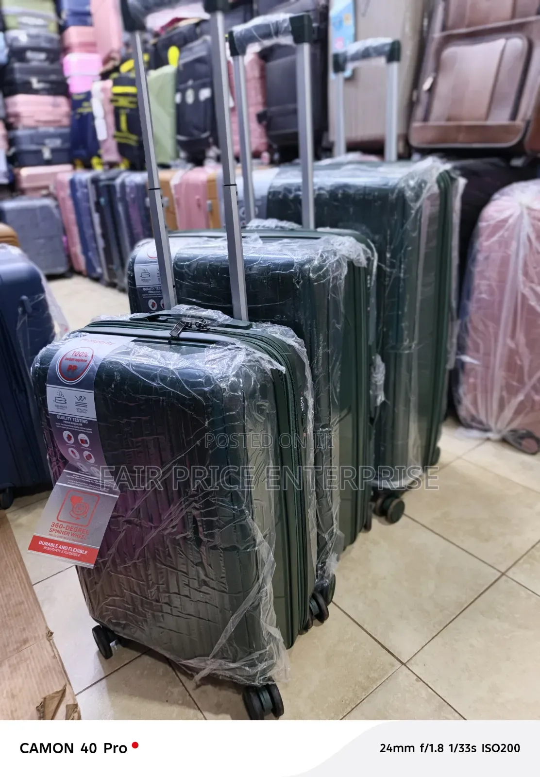 Noble Plastic Suitcases Full Set / 3pcs in 1set