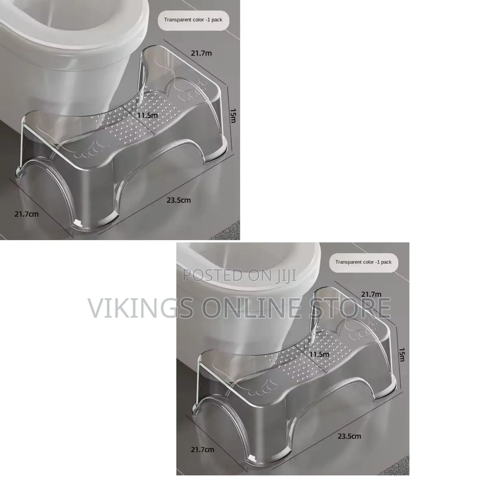 Transparent Toilet Foot Stool