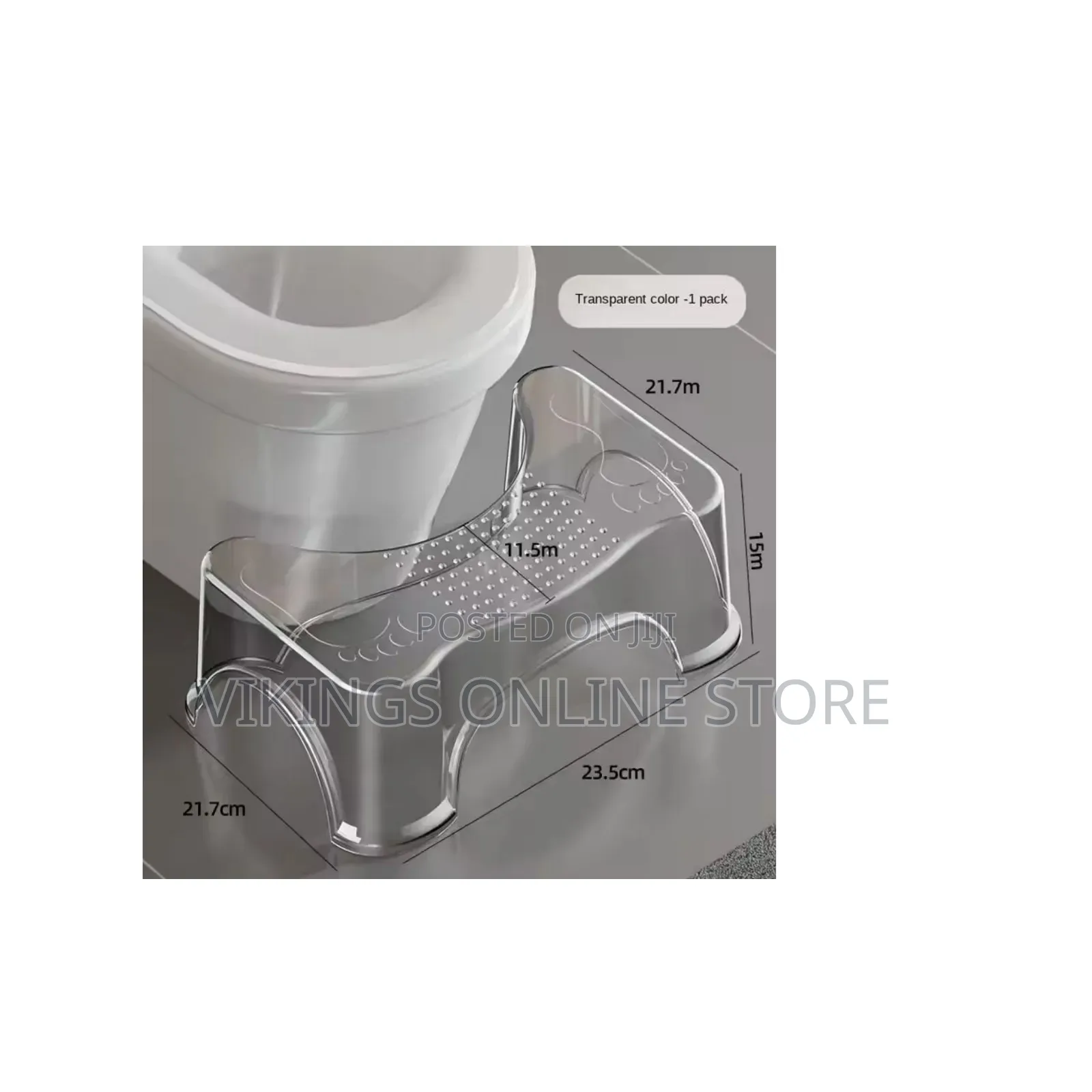 Transparent Toilet Foot Stool