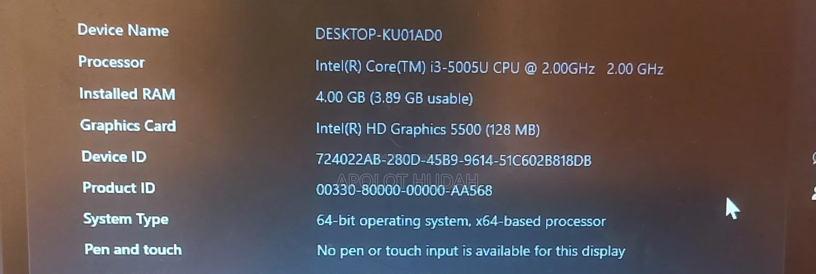 Desktop Computer HP ProDesk 600 G3 4GB Intel HDD+SSD 512GB