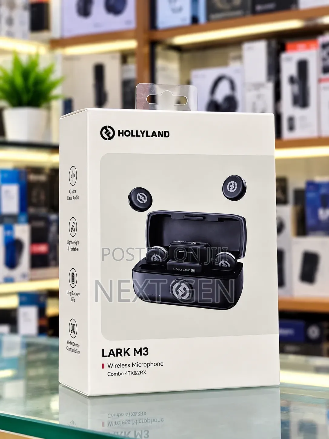 Hollyland Lark M3 Wireless Microphone – Combo 4TX + 2RX