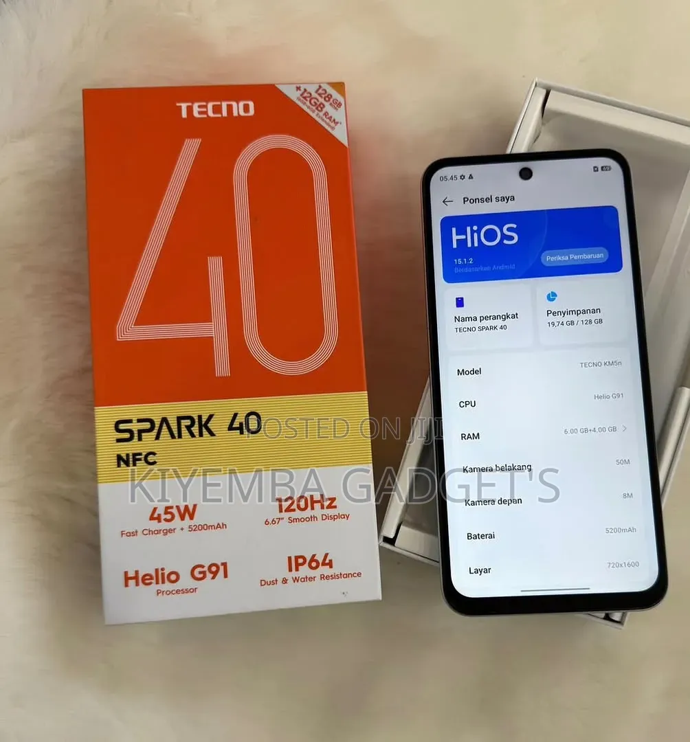 New Tecno Spark 40 256 GB White