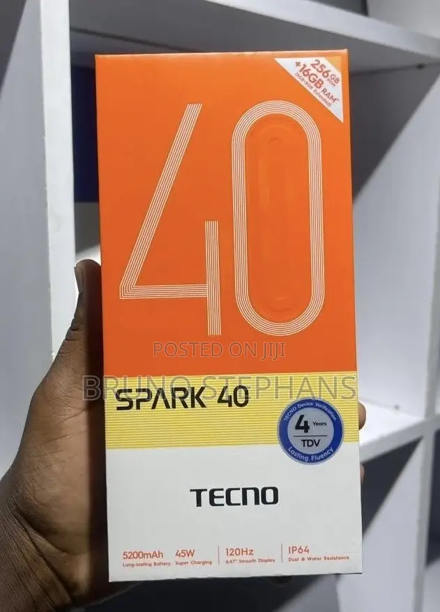 New Tecno Spark 40 256 GB Gray