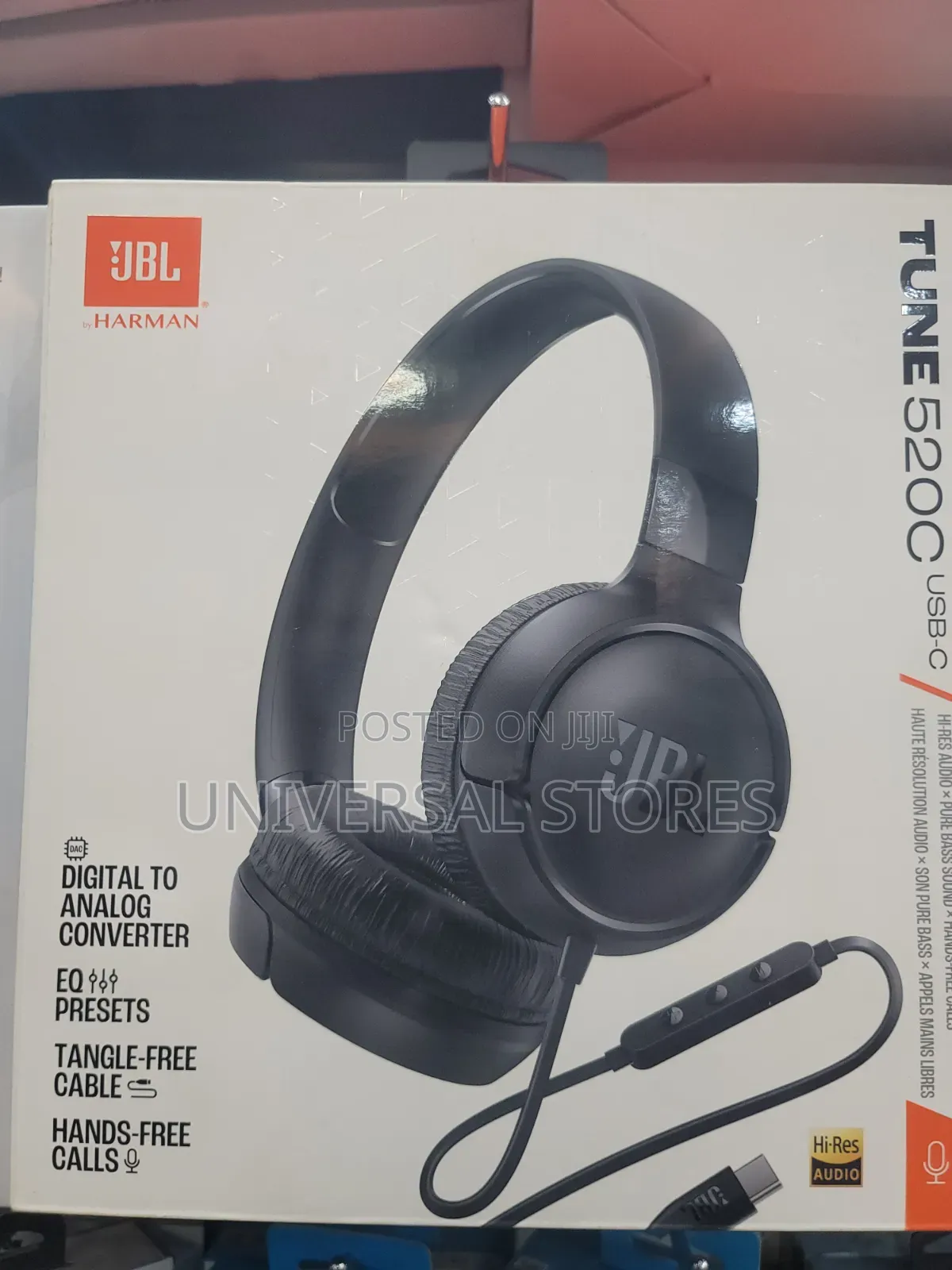JBL Tune 520C USB-C Wired on-Ear
Headphones