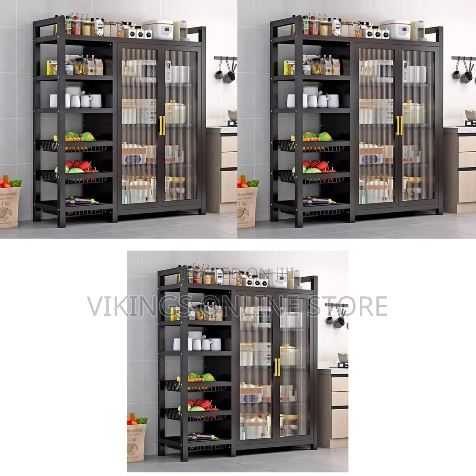 Movable Pantry Freestanding Multifunctional Kitchen Pantry Cabinet