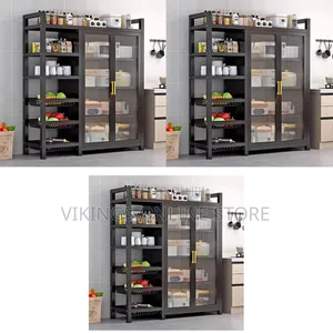 Movable Pantry Freestanding Multifunctional Kitchen Pantry Cabinet