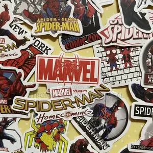 Spiderman Themed Laptop Stickers.