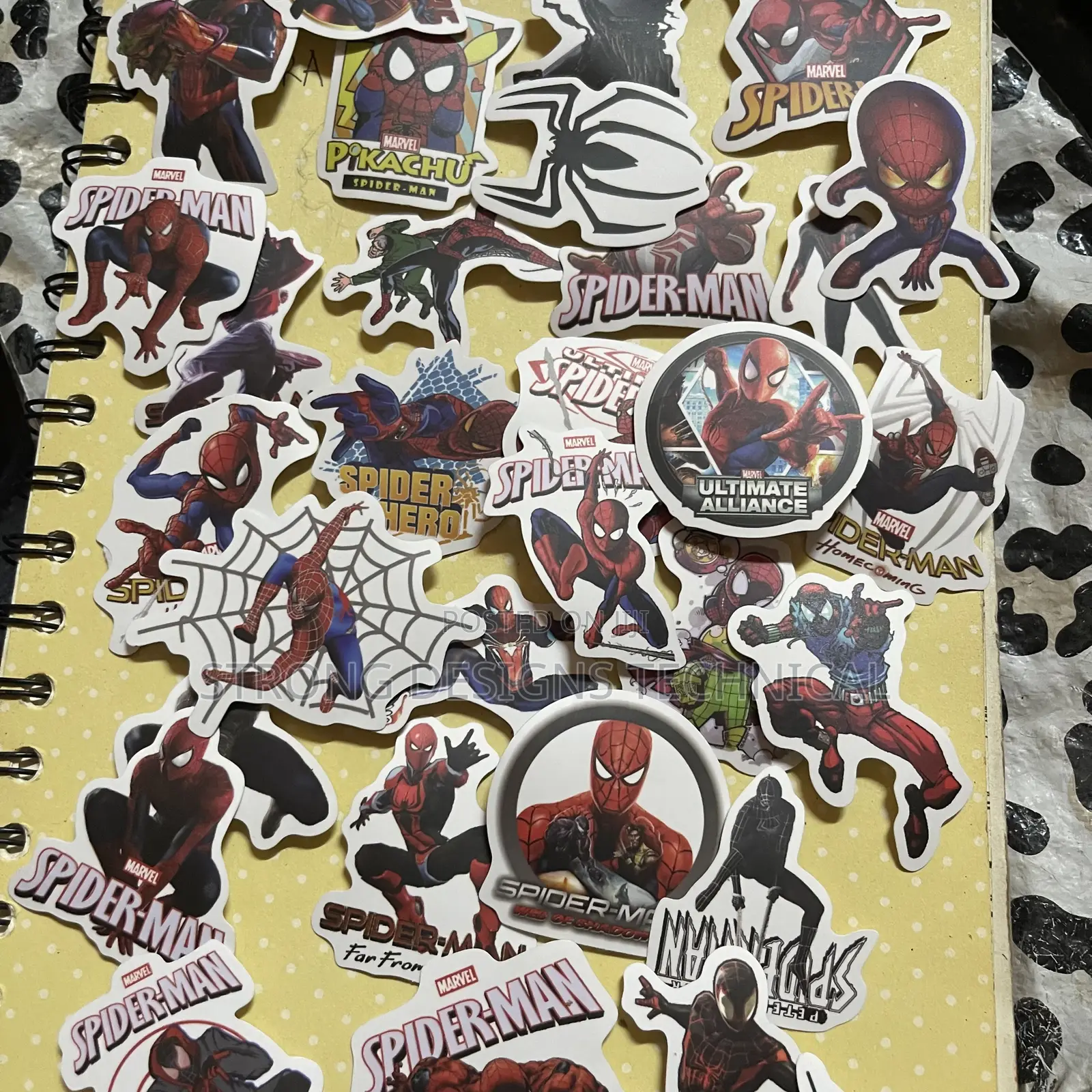 Spiderman Themed Laptop Stickers.