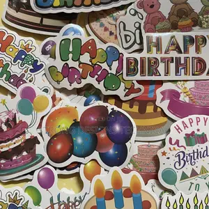 Birthday Themed Stickers.