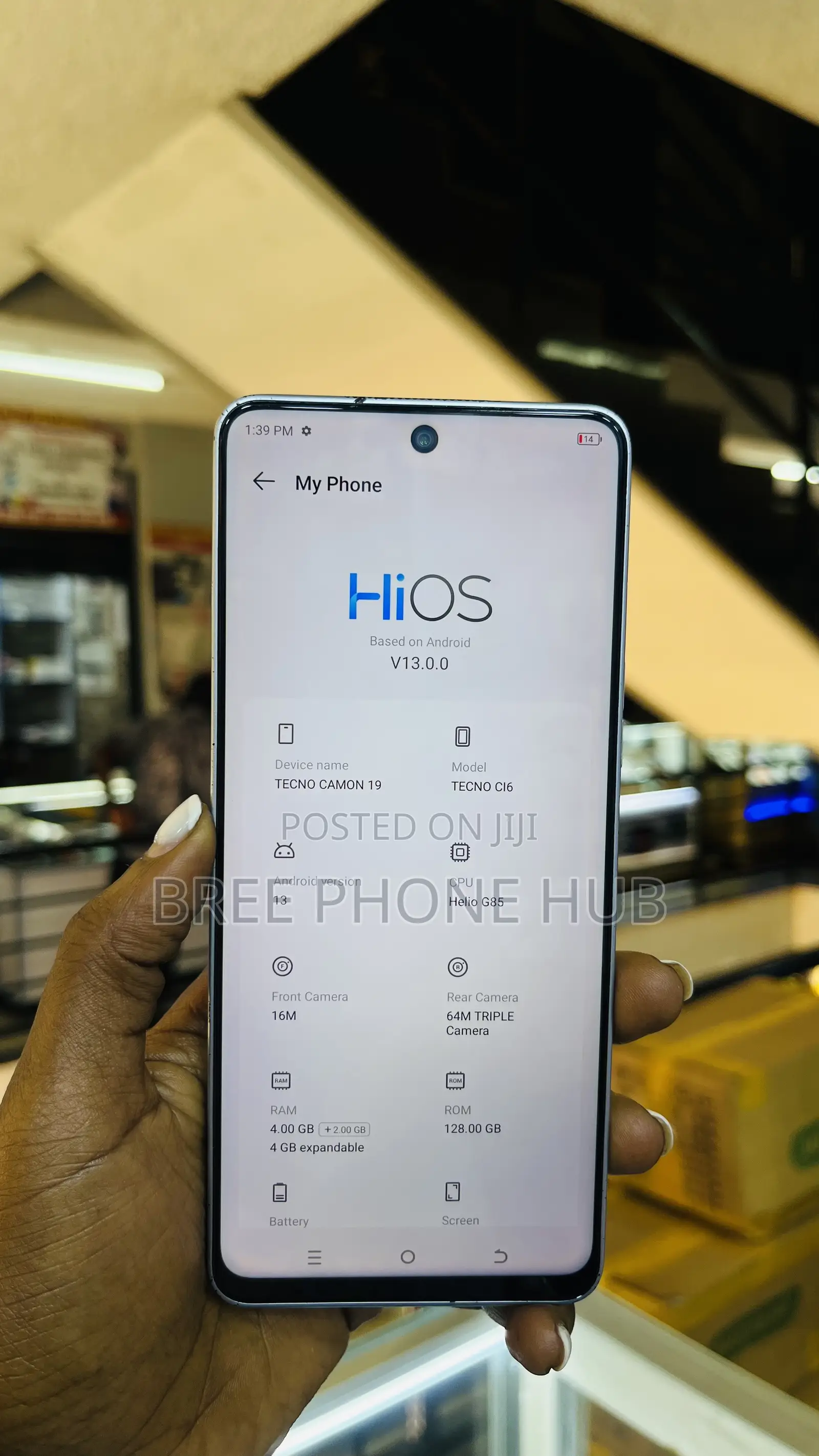 Tecno Camon 19 128 GB White