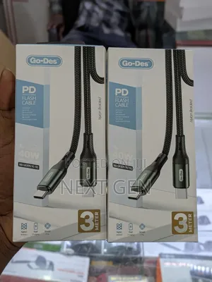 Type C to Type C 40W Fast Charging Cable 3M – Go-Des PD
