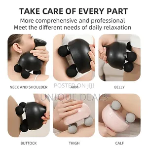 Massager Gun for Pain Relief | Rechargeable With 4 Heads