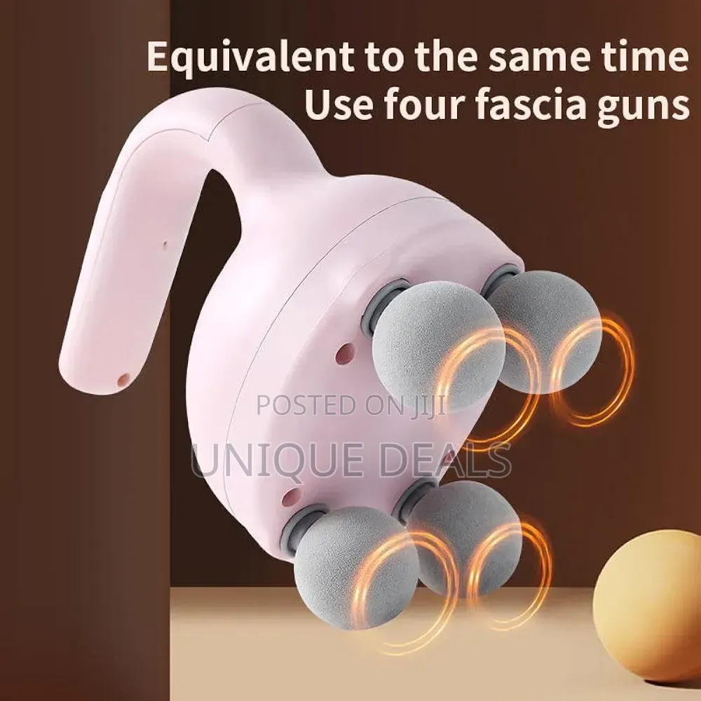 Massager Gun for Pain Relief | Rechargeable With 4 Heads