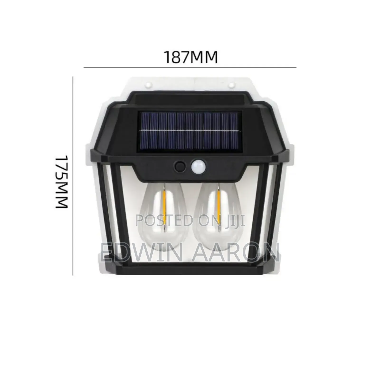 2 Bulbs Solar Sensor Wall Lamps